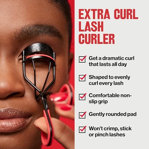 Revlon Extra Curl Lash Curler – All-Day Dramatic Curl with Non-Slip Finger Grips - görsel 5