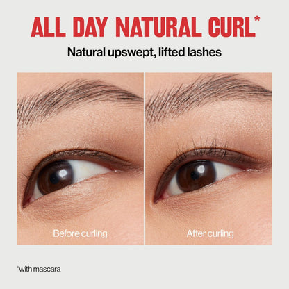 Revlon Natural Curl Lash Curler – Effortless Eyelash Lift with Non-Slip Finger Grips