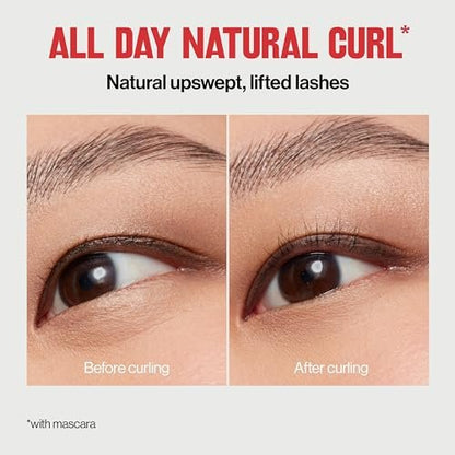 Revlon Natural Curl Lash Curler – Effortless Eyelash Lift with Non-Slip Finger Grips