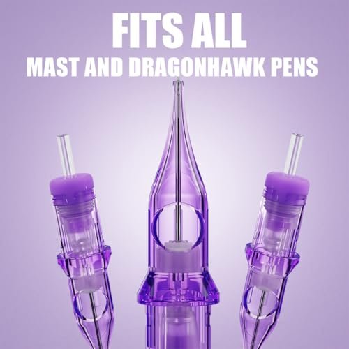 Mast Pro2 Tattoo Needles Cartridges - 20 Count Disposable Round Liner 1205RL for Professional Tattoo Artists - görsel 18