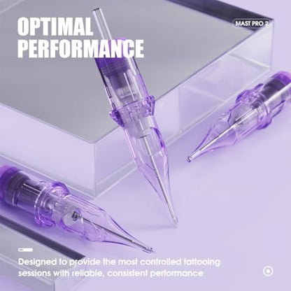 Mast Pro2 Tattoo Needles Cartridges - 20 Count Disposable Round Liner 1205RL for Professional Tattoo Artists