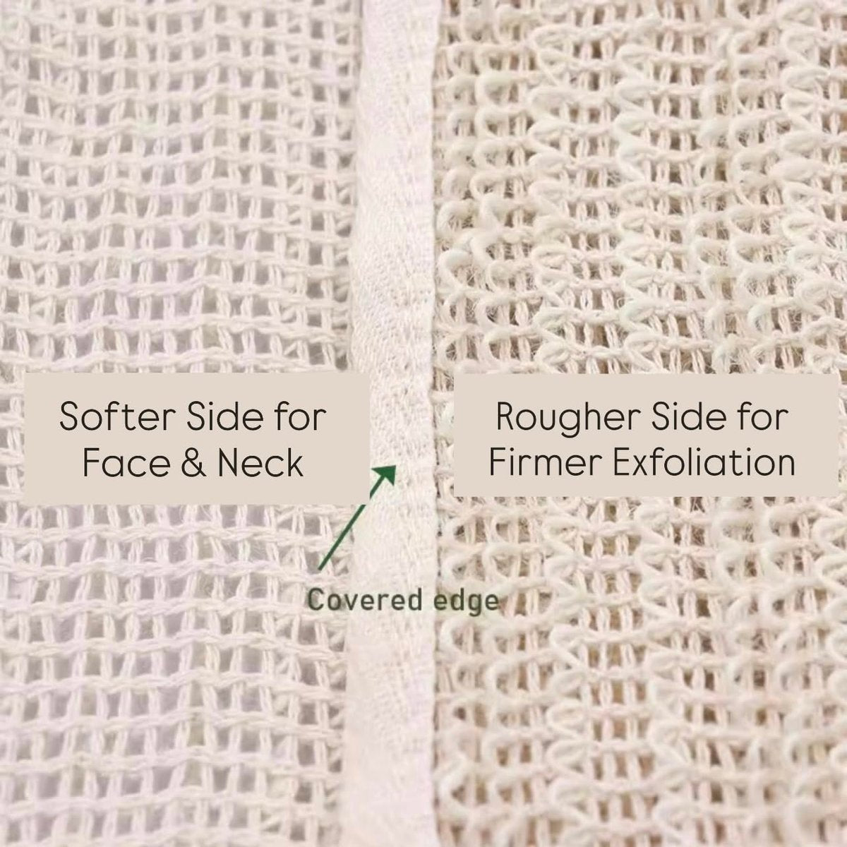 100% Natural Sisal Washcloth - Gentle Exfoliation for Smoother Skin - Durable & Reusable Face & Body Cloth - Biodegradable - Removes Dead Skin Cells (3 Pack) Avelisse