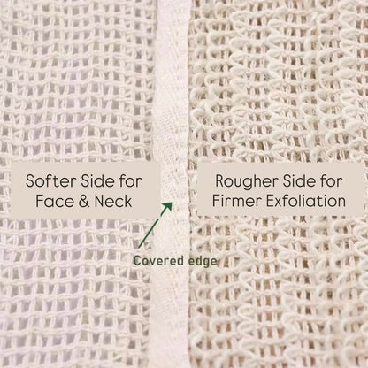 100% Natural Sisal Washcloth - Gentle Exfoliation for Smoother Skin - Durable & Reusable Face & Body Cloth - Biodegradable - Removes Dead Skin Cells (3 Pack) Avelisse