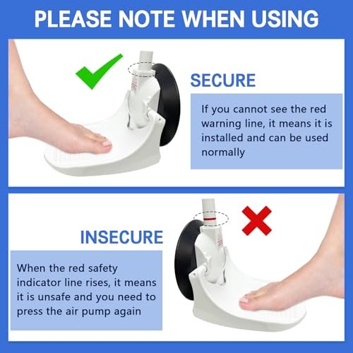 Shower Foot Rest for Shaving Legs with Upgraded Industrial Suction Cup – Fits Smooth, Non-Porous, 5.2-Inch Tile Wall – White (Pack of 1) Avelisse