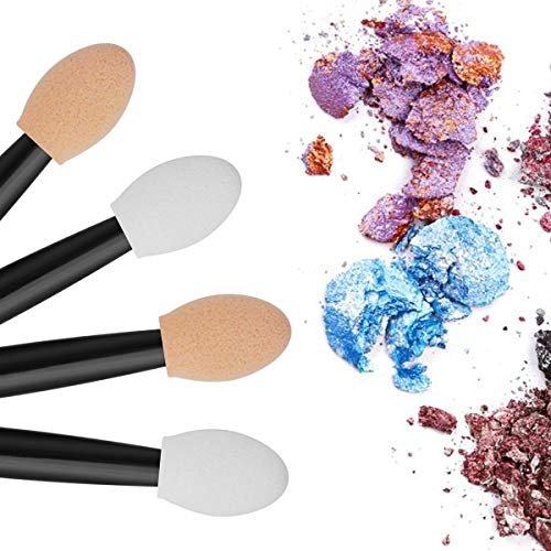 Cuttte 60-Pack Disposable Eyeshadow Brushes – Dual-Sided Foam Applicator Sticks for Precise Eye Makeup, 2.44 Inch, Black - görsel 12