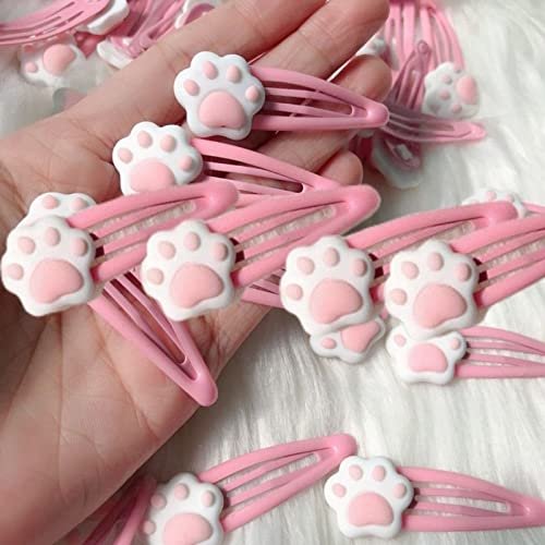 Lovely Snap Cartoon Cat Hairpin - Unique Metal Hair Clip for Teenagers, Girls (Pink) - görsel 14