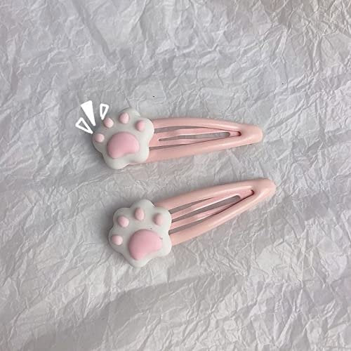 Lovely Snap Cartoon Cat Hairpin - Unique Metal Hair Clip for Teenagers, Girls (Pink) - görsel 4