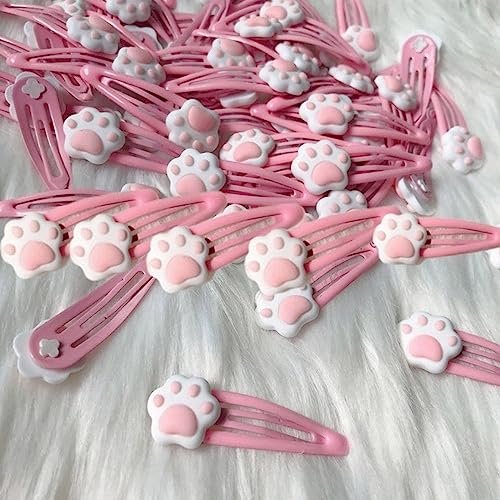 Lovely Snap Cartoon Cat Hairpin - Unique Metal Hair Clip for Teenagers, Girls (Pink) - görsel 10