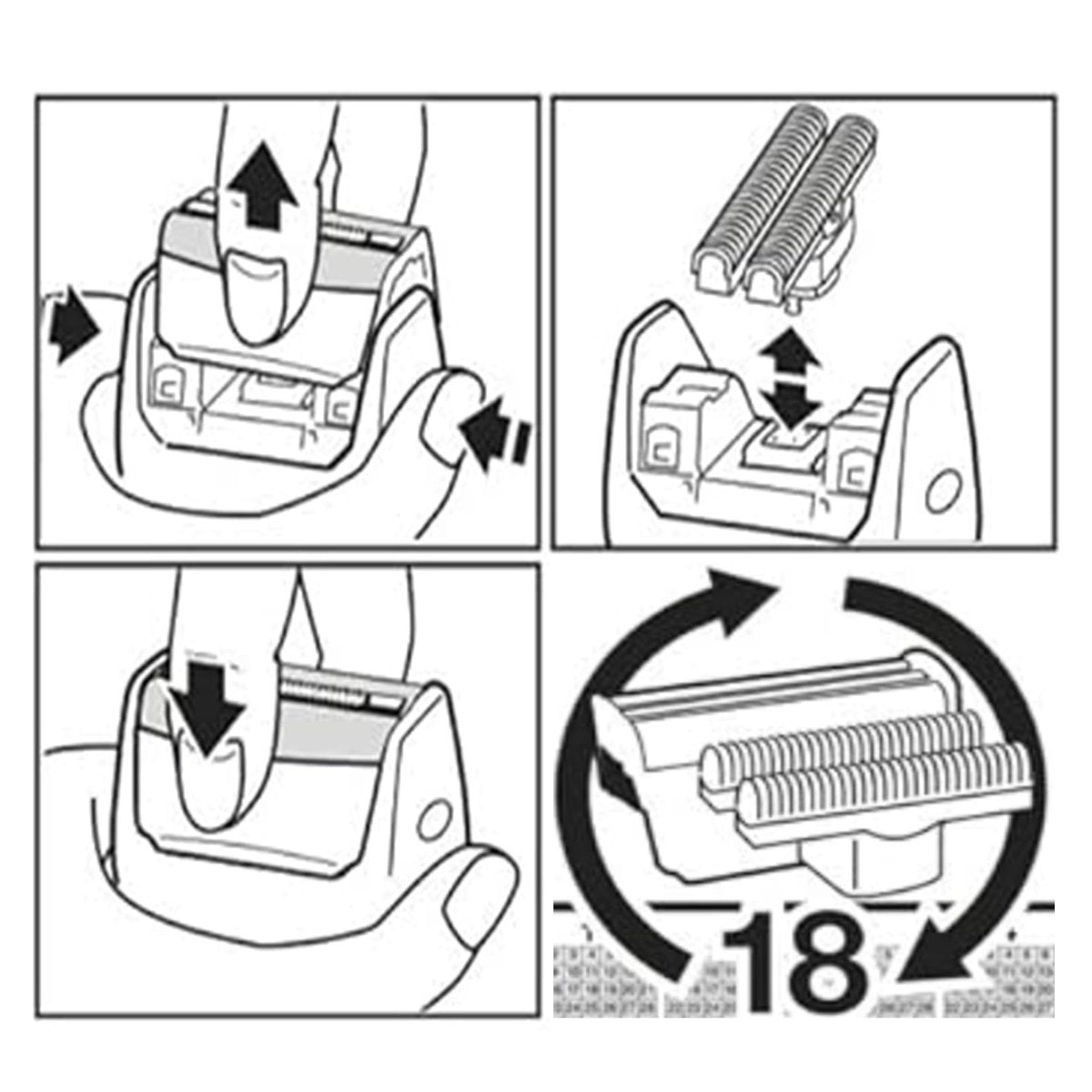 XUYAO 51S Series 5 Replacement Head Compatible with Braun Series 5 Shavers - Foil and Cutter 360 Complete Activator ContourPro Avelisse
