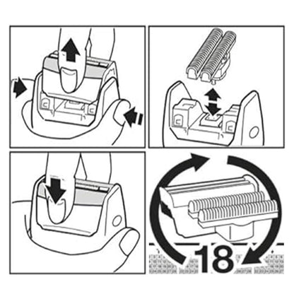 XUYAO 51S Series 5 Replacement Head Compatible with Braun Series 5 Shavers - Foil and Cutter 360 Complete Activator ContourPro Avelisse