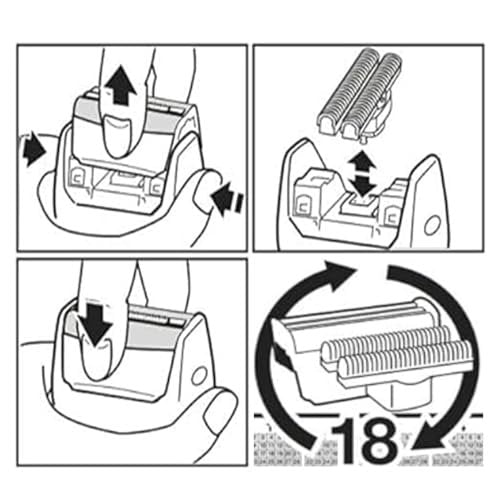 XUYAO 51S Series 5 Replacement Head Compatible with Braun Series 5 Shavers - Foil and Cutter 360 Complete Activator ContourPro Avelisse