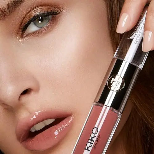 KIKO Milano Unlimited Double Touch Gift Set 01 - 3 Long-Lasting Liquid Lipsticks (Nude Attitude) Avelisse