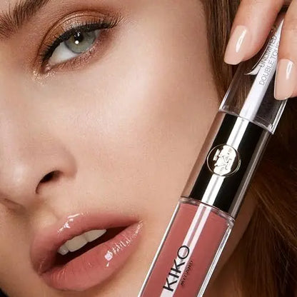 KIKO Milano Unlimited Double Touch Gift Set 01 - 3 Long-Lasting Liquid Lipsticks (Nude Attitude) Avelisse