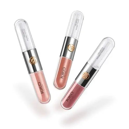 KIKO Milano Unlimited Double Touch Gift Set 01 - 3 Long-Lasting Liquid Lipsticks (Nude Attitude) Avelisse