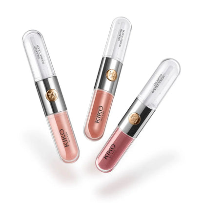 KIKO Milano Unlimited Double Touch Gift Set 01 - 3 Long-Lasting Liquid Lipsticks (Nude Attitude) Avelisse