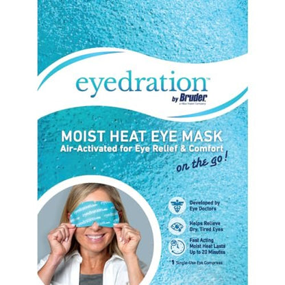Eyedration Air-Activated Eye Steam Mask – Dry Eye Relief, Disposable Heated Eye Mask, Gentle Soothing Hydration, No Microwave Needed, Lightweight Convenient Compresses (10 Count) Avelisse