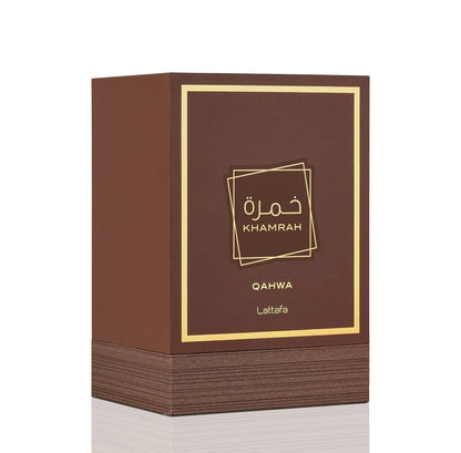 Lattafa Khamrah Qahwa Eau de Parfum - Vanilla, Warm Spicy, Cinnamon, Sweet - Unisex Long-Lasting Fragrance 100 ml