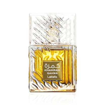Lattafa Khamrah Qahwa Eau de Parfum - Vanilla, Warm Spicy, Cinnamon, Sweet - Unisex Long-Lasting Fragrance 100 ml