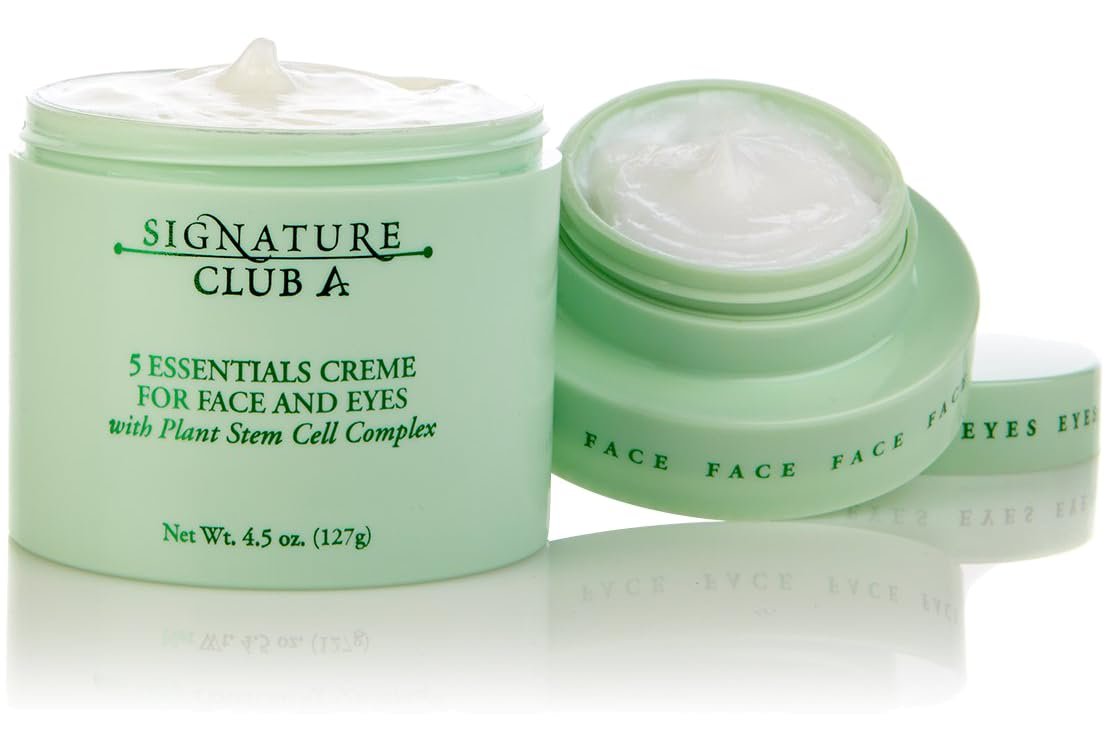 Signature Club A 5 Essentials Creme for Face and Eyes with Plant Stem Cell Complex – 4.5 oz Avelisse