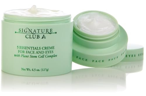 Signature Club A 5 Essentials Creme for Face and Eyes with Plant Stem Cell Complex – 4.5 oz Avelisse