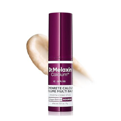 Dr.Melaxin Calcium Multi Balm Stick - Collagen & Elastin Wrinkle Stick, All-in-One Hydrating Balm for Face, Eyes, and Neck, Korean Skincare, 0.31 oz Avelisse