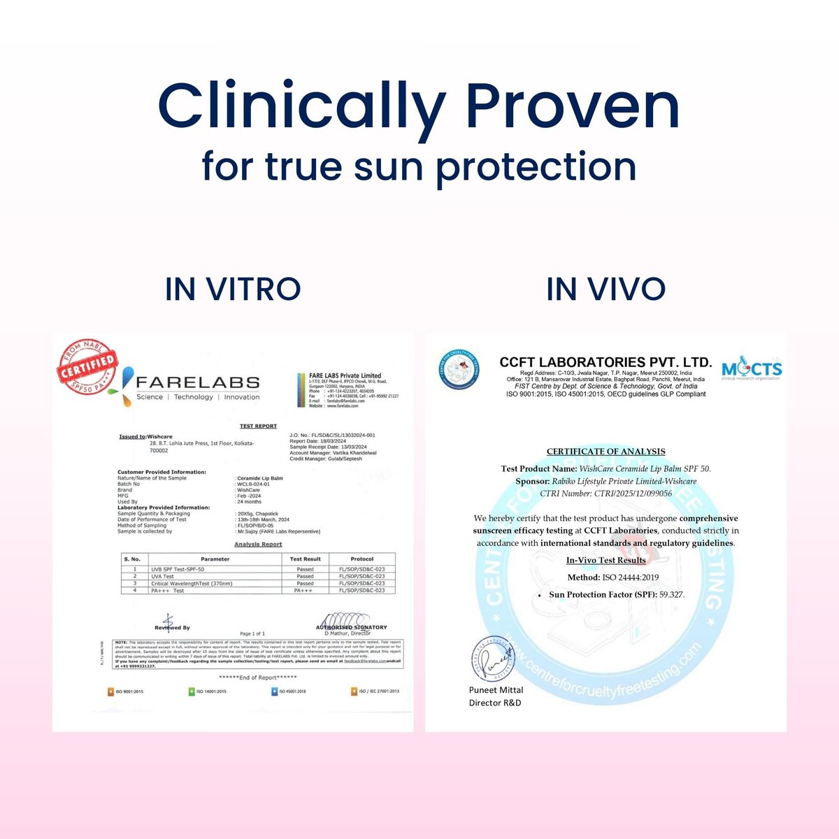 WishCare Tinted Lip Balm with SPF 50 PA+++ – Enriched with Niacinamide, Natural Pink, 5g - görsel 3