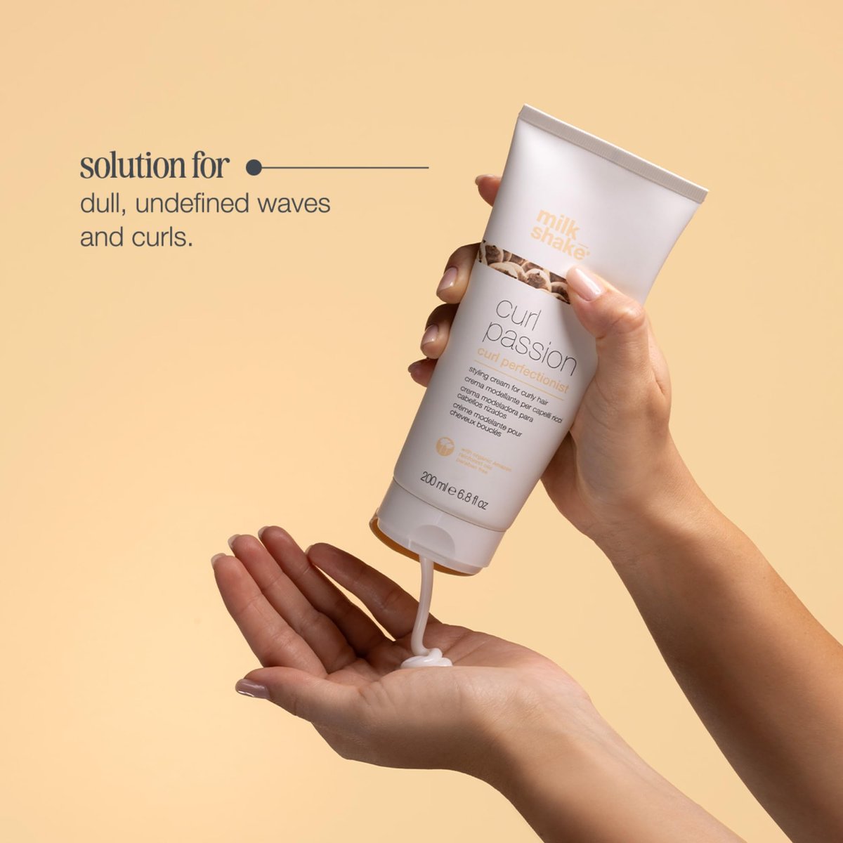 milk_shake Curl Passion Perfectionist Style Cream - Define & Tame Curls, Banish Frizz (6.8 fl oz) Avelisse