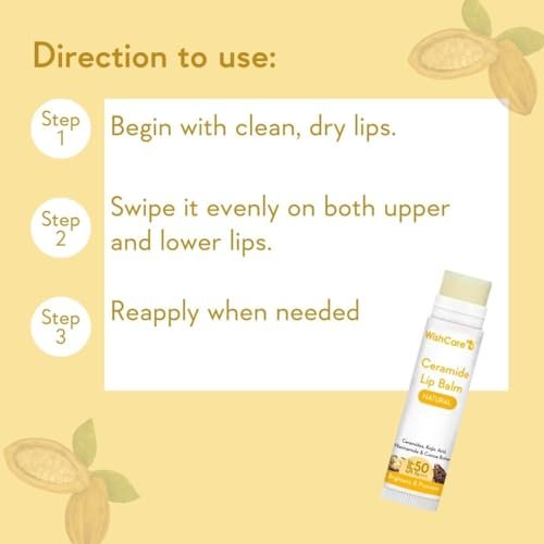 WishCare Lip Balm with SPF 50 PA+++ – Niacinamide Lip Care for Men & Women, 5g - görsel 12