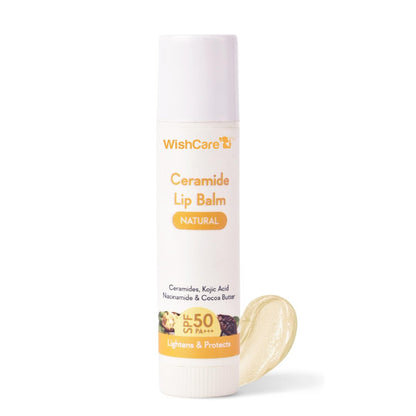 WishCare Lip Balm with SPF 50 PA+++ – Niacinamide Lip Care for Men & Women, 5g
