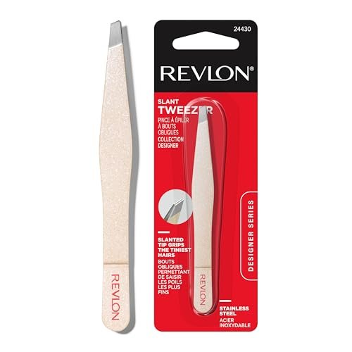 Revlon Designer Series Slant Tweezer – High Precision Stainless Steel Tweezers for Eyebrow & Facial Hair Removal - görsel 2