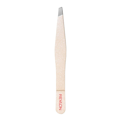 Revlon Designer Series Slant Tweezer – High Precision Stainless Steel Tweezers for Eyebrow & Facial Hair Removal