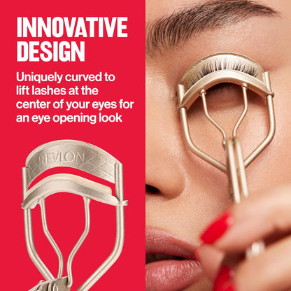 Revlon Designer Series Lash Curler – Non-Slip Finger Grips for an Eye-Opening Lift
