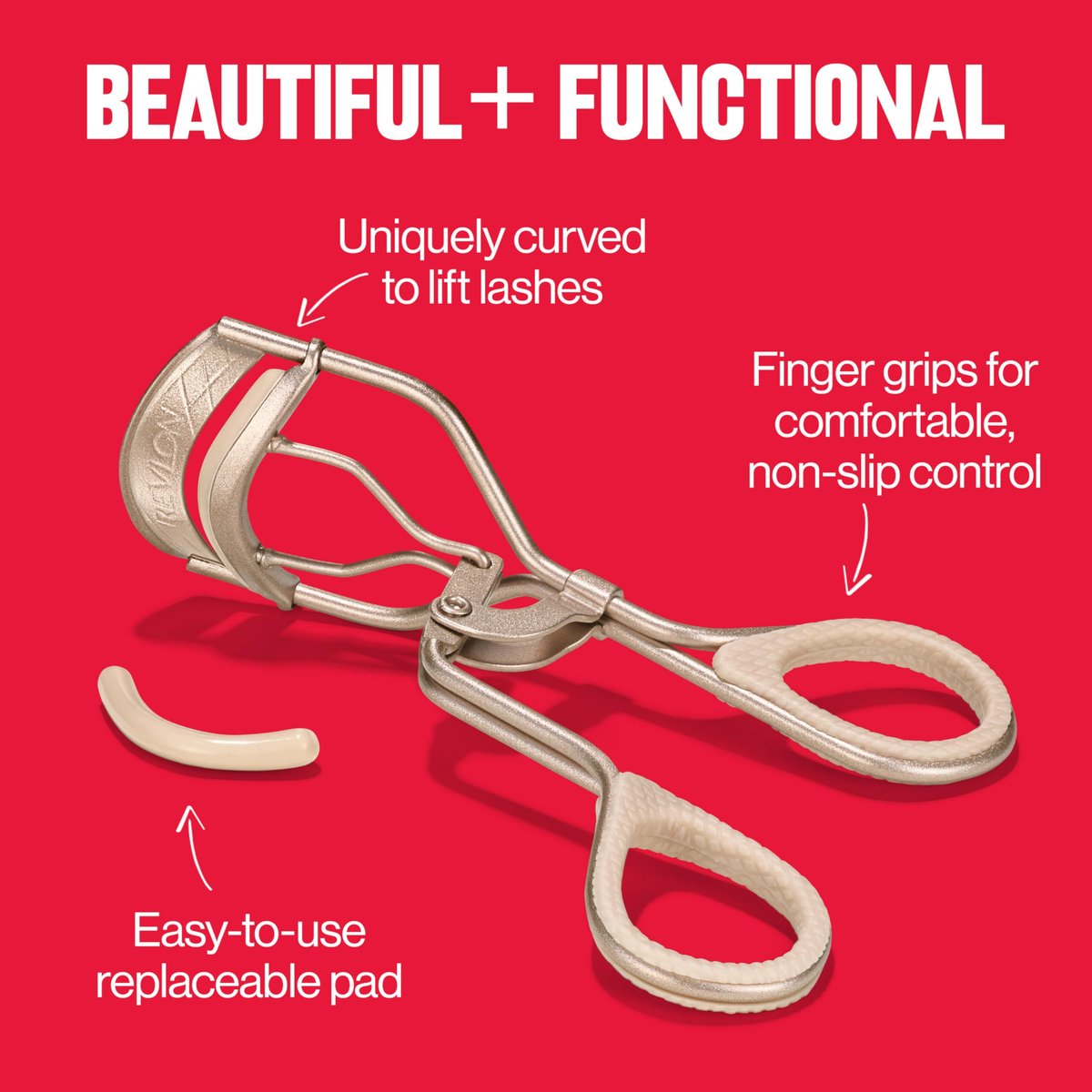 Revlon Designer Series Lash Curler – Non-Slip Finger Grips for an Eye-Opening Lift - görsel 9