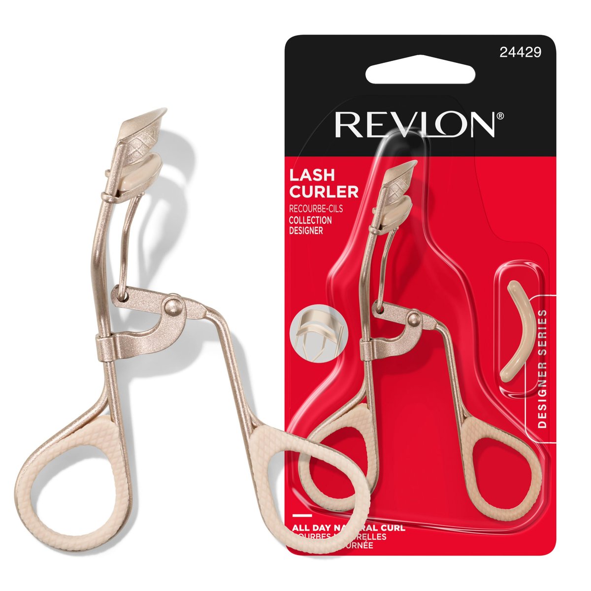 Revlon Designer Series Lash Curler – Non-Slip Finger Grips for an Eye-Opening Lift - görsel 1