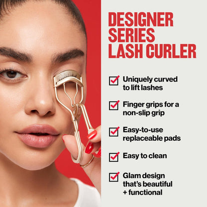 Revlon Designer Series Lash Curler – Non-Slip Finger Grips for an Eye-Opening Lift