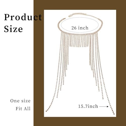 YAEISM Rhinestone Head Chain Long Tassel Gold Headpieces Vintage 1920s Hair Chains Flapper Hair Accessories for Women and Girls - görsel 8