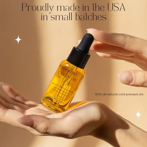 Organic Cold Pressed Black Seed, Rosehip & Castor Oil Face Serum – Anti-Aging Moisturizer for Glowing Skin, 1 Fl Oz Avelisse