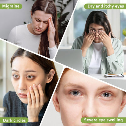 LazyGa Jade Eye Mask 2-Pack: 100% Real Jade Cooling Mask for Puffiness, Wrinkles & Migraine Relief Avelisse