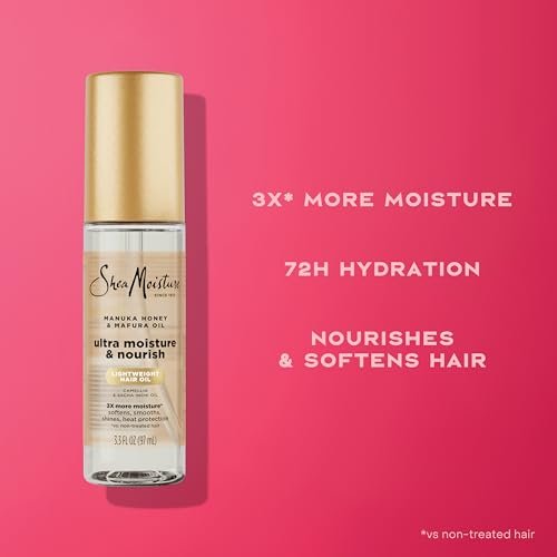 Shea Moisture Ultra Nourishing Manuka Honey & Mafura Oil Hair Treatment - Instantly Hydrates & Smooths Hair, 3.3 oz Avelisse