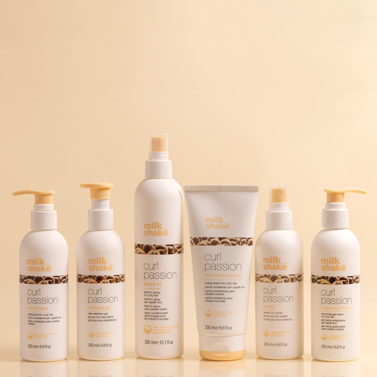 milk_shake Curl Passion Primer - Pre-Styling Curl Primer for All Curl Types, Adds Moisture & Enhances Definition, with Babassu Oil, Praxcai Oil & Milk Proteins, 6.8 Fl Oz Avelisse