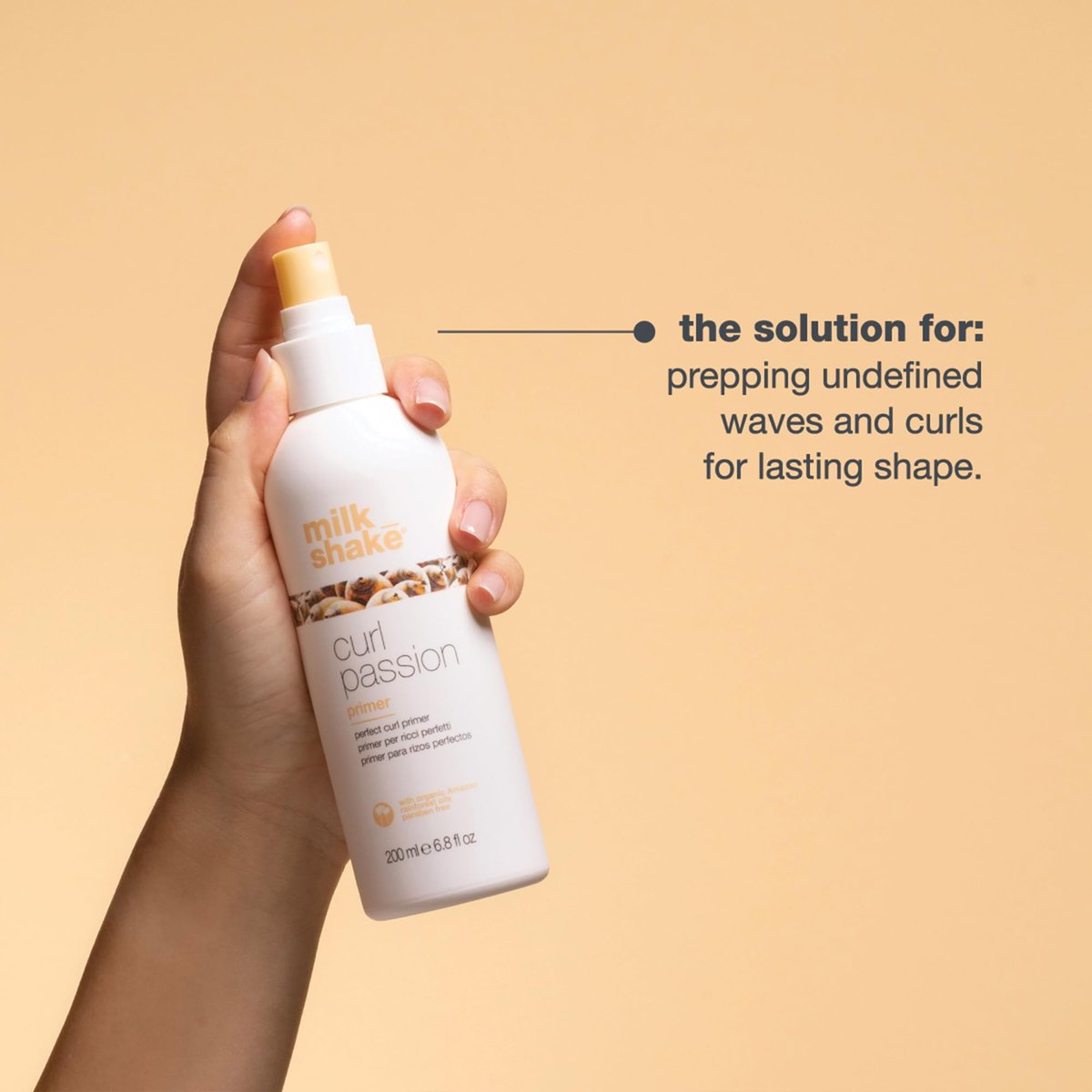milk_shake Curl Passion Primer - Pre-Styling Curl Primer for All Curl Types, Adds Moisture & Enhances Definition, with Babassu Oil, Praxcai Oil & Milk Proteins, 6.8 Fl Oz Avelisse