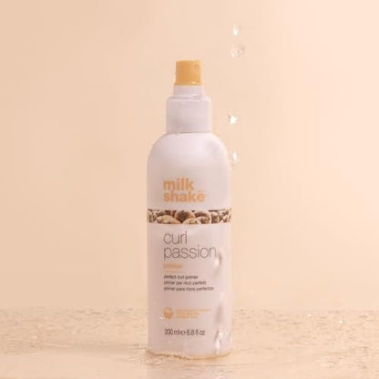 milk_shake Curl Passion Primer - Pre-Styling Curl Primer for All Curl Types, Adds Moisture & Enhances Definition, with Babassu Oil, Praxcai Oil & Milk Proteins, 6.8 Fl Oz Avelisse