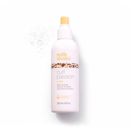 milk_shake Curl Passion Primer - Pre-Styling Curl Primer for All Curl Types, Adds Moisture & Enhances Definition, with Babassu Oil, Praxcai Oil & Milk Proteins, 6.8 Fl Oz Avelisse