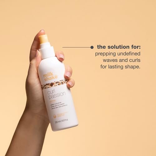 milk_shake Curl Passion Primer - Pre-Styling Curl Primer for All Curl Types, Adds Moisture & Enhances Definition, with Babassu Oil, Praxcai Oil & Milk Proteins, 6.8 Fl Oz Avelisse
