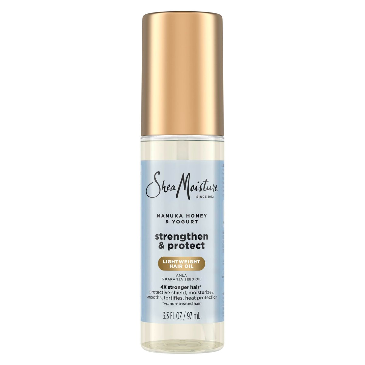 SheaMoisture Strengthen & Protect Hair Oil with Manuka Honey & Yogurt - Reduces Heat Damage, Lightweight Formula, 3.3 fl oz Avelisse