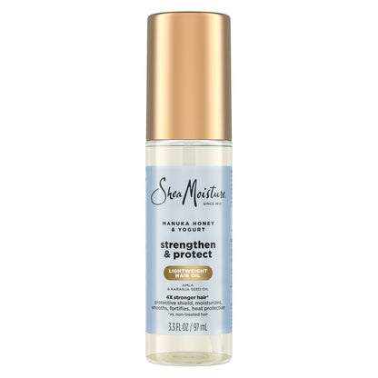 SheaMoisture Strengthen & Protect Hair Oil with Manuka Honey & Yogurt - Reduces Heat Damage, Lightweight Formula, 3.3 fl oz Avelisse