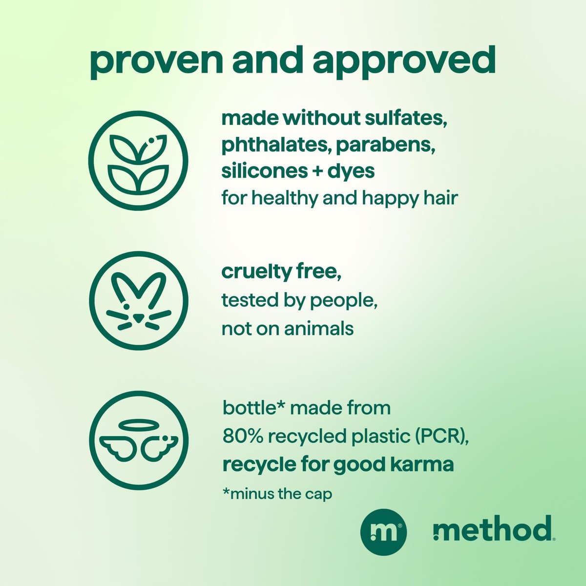 Method Daily Zen Conditioner - Nourishes & Hydrates, Safe for Color-Treated Hair - Sulfate Free, Paraben Free & Silicone Free - 13.5 oz Avelisse
