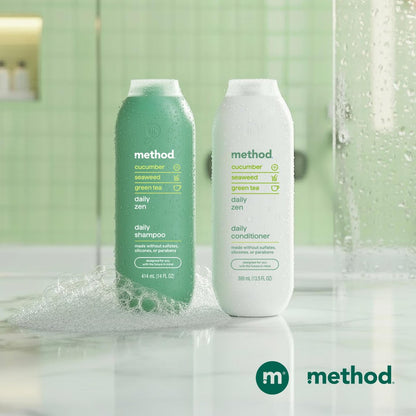Method Daily Zen Conditioner - Nourishes & Hydrates, Safe for Color-Treated Hair - Sulfate Free, Paraben Free & Silicone Free - 13.5 oz Avelisse