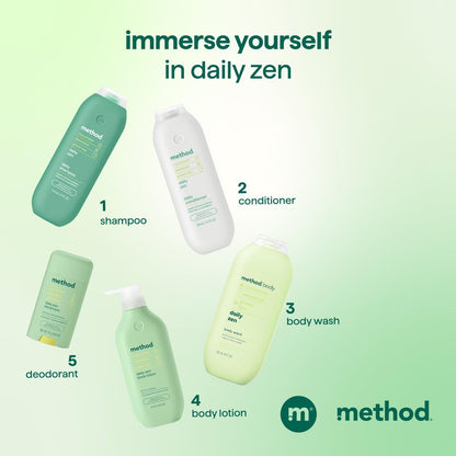 Method Daily Zen Conditioner - Nourishes & Hydrates, Safe for Color-Treated Hair - Sulfate Free, Paraben Free & Silicone Free - 13.5 oz Avelisse