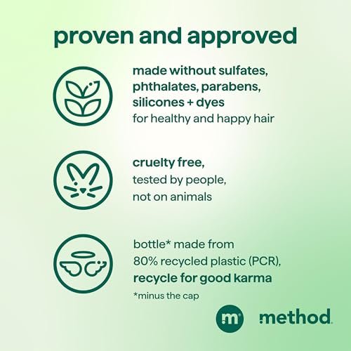 Method Daily Zen Conditioner - Nourishes & Hydrates, Safe for Color-Treated Hair - Sulfate Free, Paraben Free & Silicone Free - 13.5 oz Avelisse